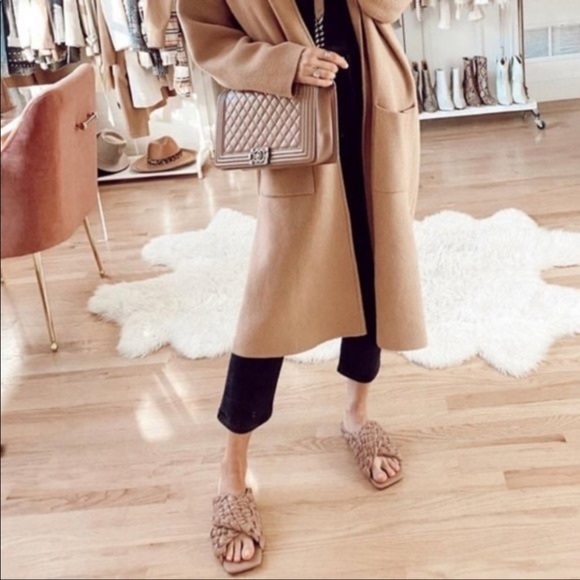 Steve Madden Board Sandals Marina Braided Slides Bohemian Nude Neutral Flats - Picture 2 of 6